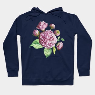 Camellia Rose Garden Flowers Hoodie